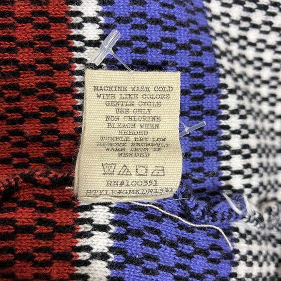 Gimmicks by BKE The Buckle Fringe Red, White, Blue Knit Cardigan Sweater - Picture 11 of 11